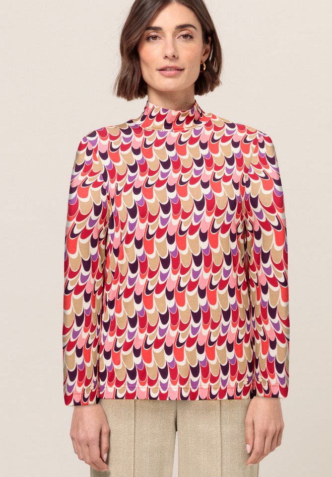 bianca Langarmshirt GRETA mit trendigem Print und modernem Turtle-Neck bianca Langarmshirt GRETA mit trendigem Print und modernem Turtle-Neck von bianca