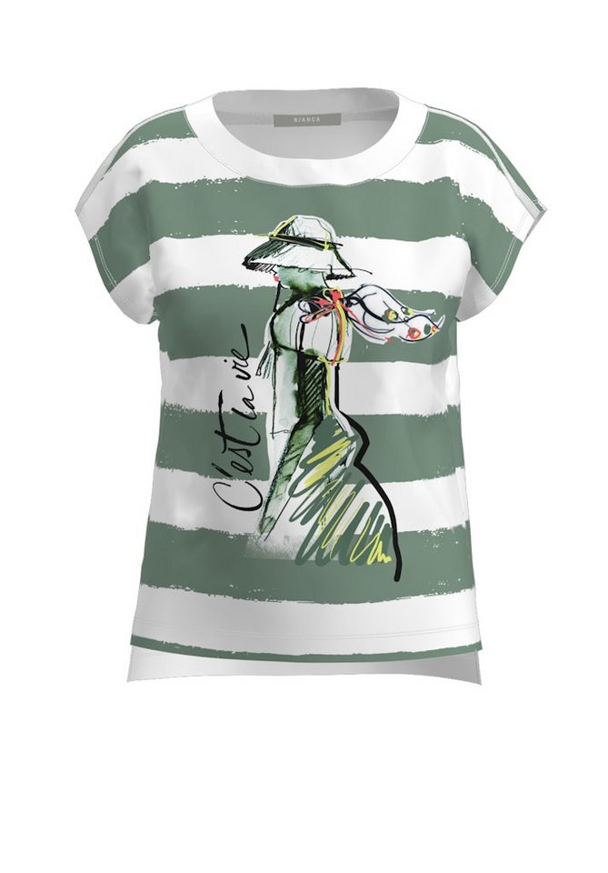 bianca Longsleeve JULIE GREEN MIX von bianca