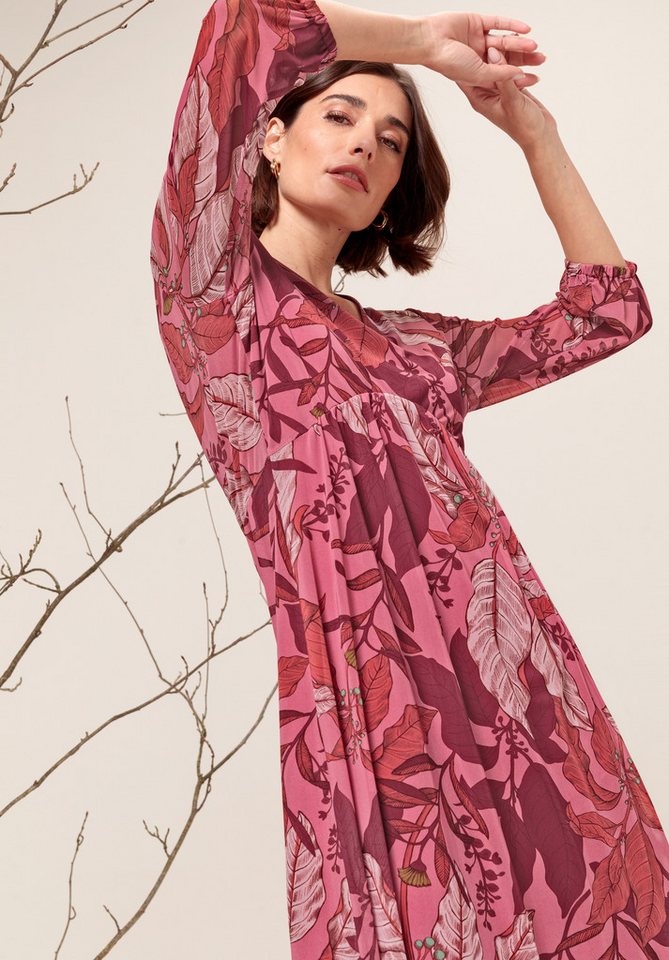 bianca Meshkleid ALDINA in floralem Print und coolen Trendfarben von bianca