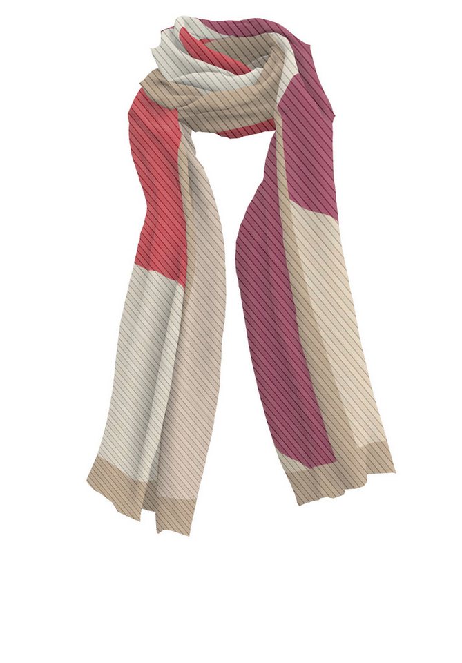 bianca Modetuch LAGONA, in aktuellem grafischen Dessin in Trendfarben von bianca