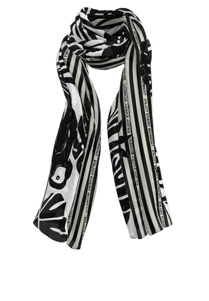 bianca Modetuch SABA, mit schwarz-weiß Print von bianca