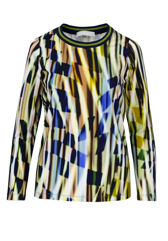 bianca Print-Shirt DAMI in coolem Aquarelle-Dessin in Trendfarben von bianca
