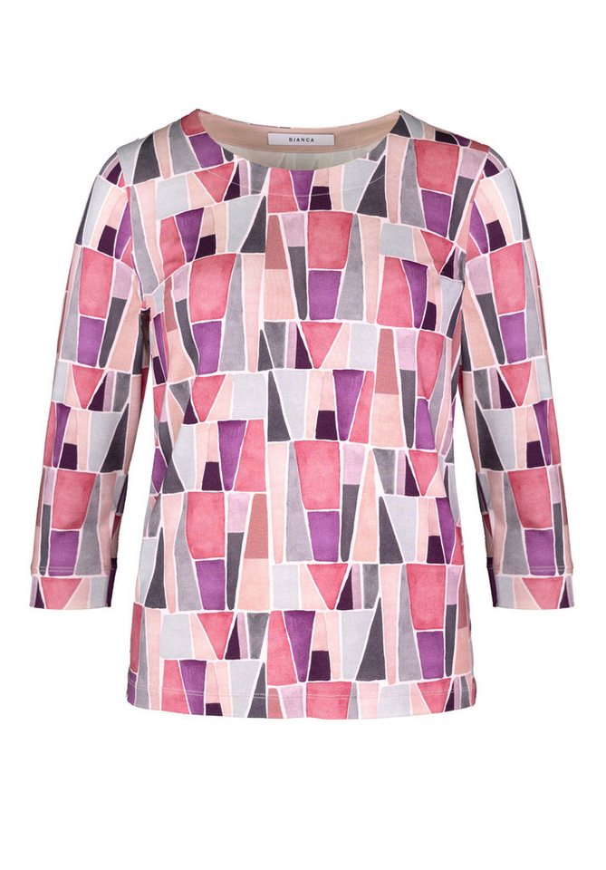 bianca Print-Shirt DINI in trendigen grafischen Dessin bianca Print-Shirt DINI in trendigen grafischen Dessin von bianca