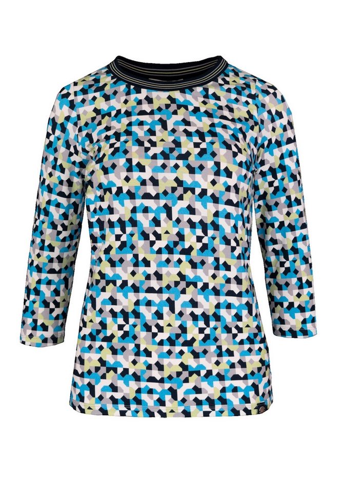 bianca Print-Shirt DINI mit trendigem Strickbündchen am Ausschnitt von bianca