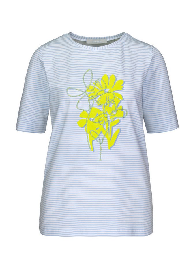 bianca Print-Shirt DINIA im Ringel-Look mit Frontmotiv und Kordeldetail bianca Print-Shirt DINIA im Ringel-Look mit Frontmotiv und Kordeldetail von bianca