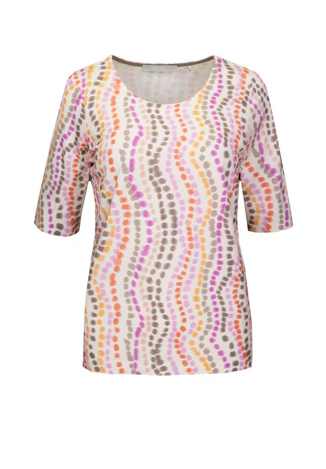 bianca Print-Shirt DINIA mit modischem Dessin in trendigen Farben von bianca