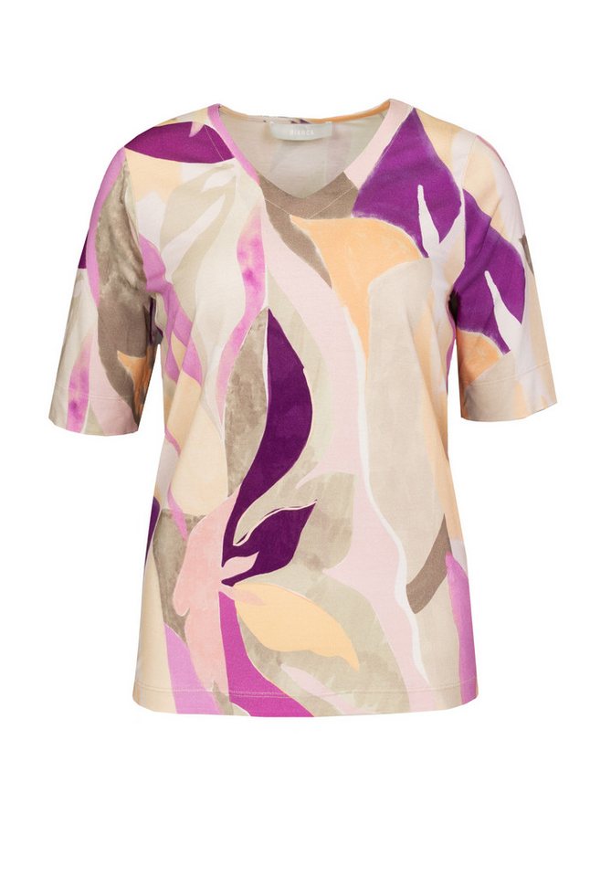 bianca Print-Shirt EDIRA in floralem Allover-Muster in Trendfarben von bianca