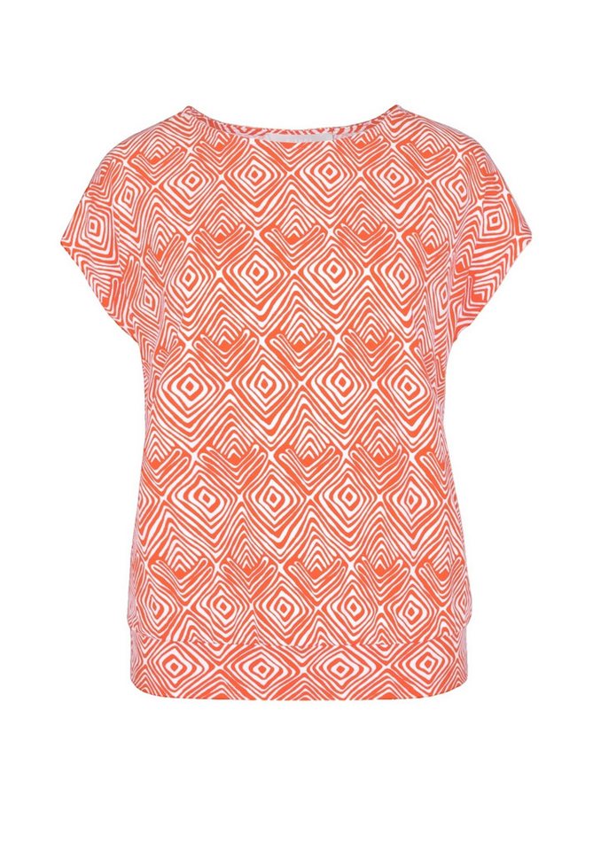 bianca Print-Shirt JULIE mit modischem Allover-Dessin in Trendfarbe von bianca