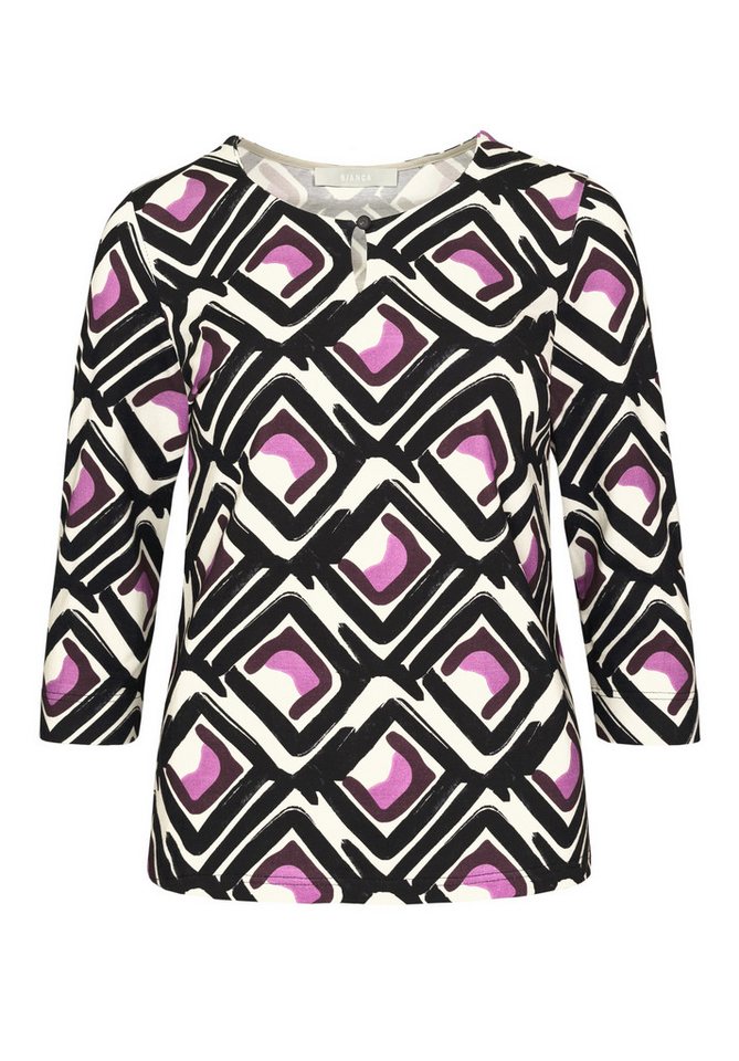 bianca Print-Shirt PAULA mit grafischem Allover-Druck in Trendfarben von bianca