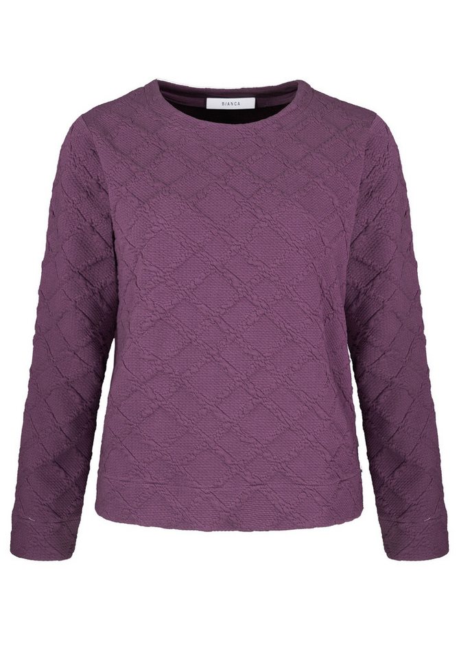 bianca Rundhalsshirt KIM mit Rundhalsausschnitt, in Trendfarbe von bianca