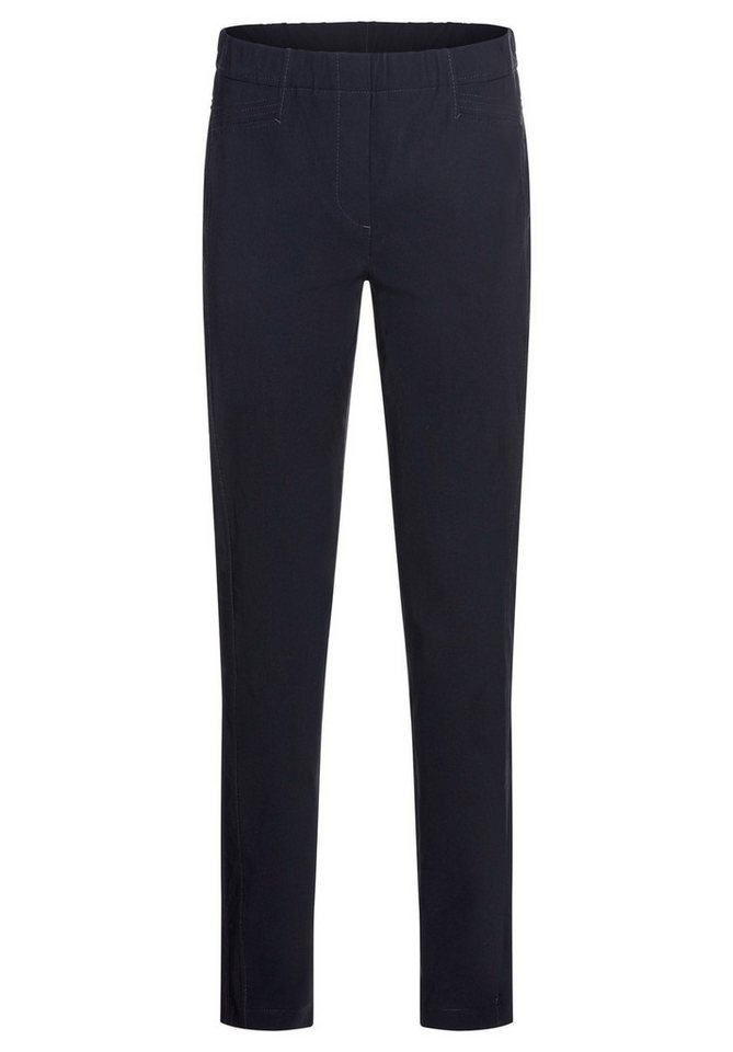 bianca Stretch-Hose DENVER mit dehnbarem Komfortbund in uni Basicfarben von bianca