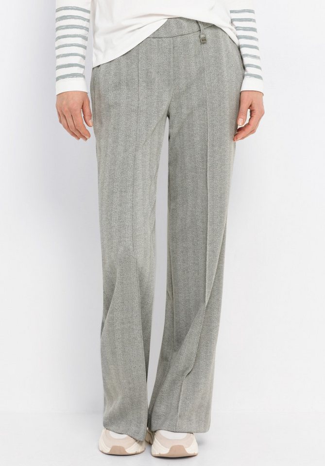 bianca Stretch-Hose PARIGI in angesagtem Fischgrät-Muster von bianca