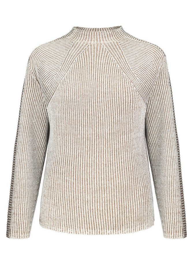 bianca Strickpullover DARIS in Patentstrick und moderner Bi-Color-Optik von bianca