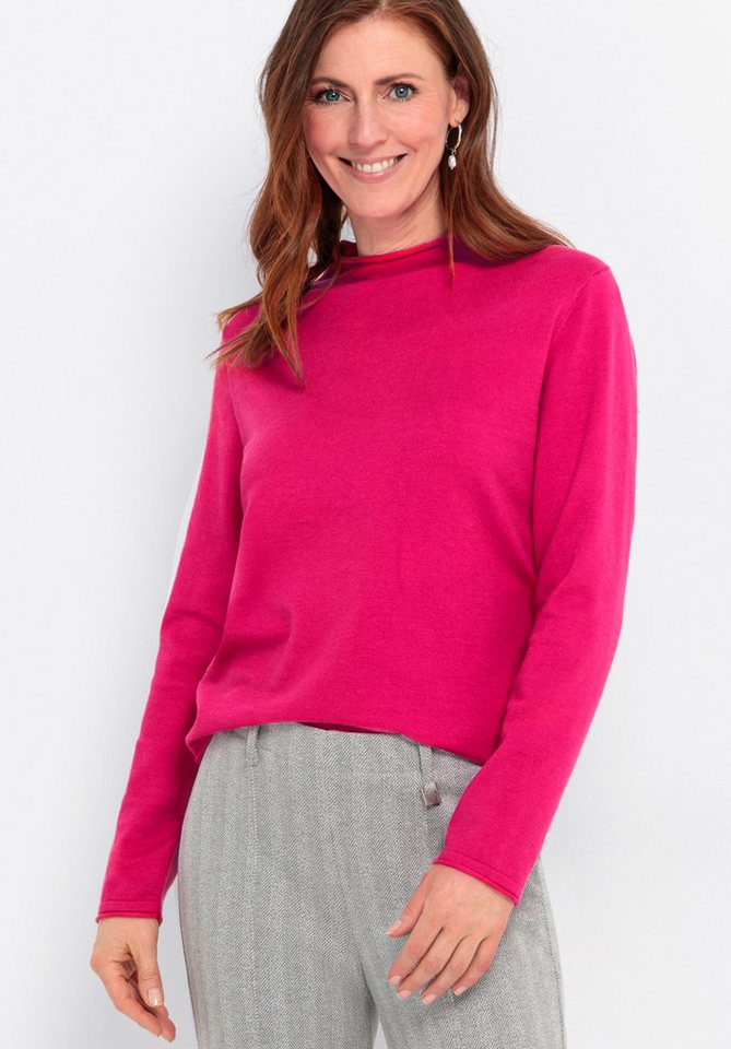 bianca Strickpullover NOVIS Feinstrick in Trendfarbe von bianca