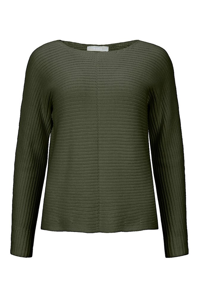 bianca Strickpullover OTIS mit moderner Rippenstruktur in angesagten Farben von bianca