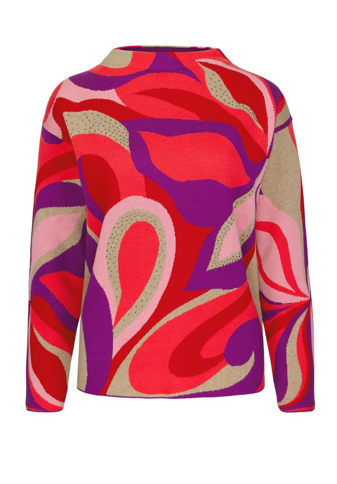 bianca Strickpullover UNDINE mit coolem farbigen Allover-Dessin von bianca