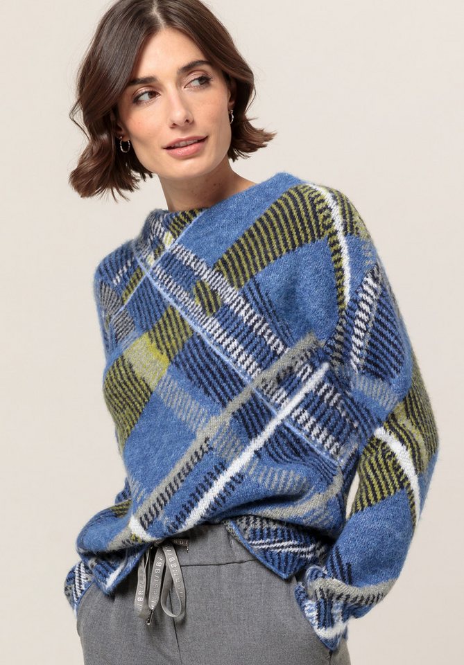 bianca Strickpullover URANUS mit trendy Karo-Dessin in Trendfarben von bianca