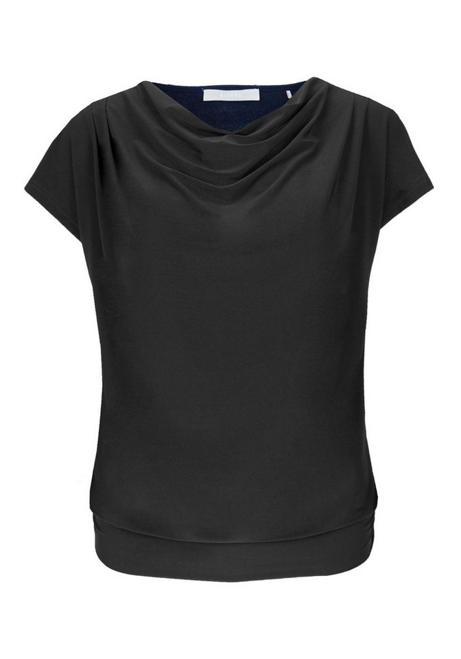 bianca Wasserfallshirt – Lockeres Kurzarmshirt mit Wasserfallausschnitt von bianca