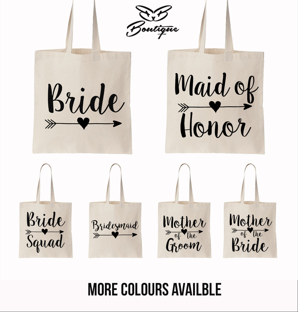 Braut Partei Tasche | Brautjungfer Trauzeugin Mutter Der Braut-Mutter Des Bräutigam Blumenmädchen Canvas Bachelorette Party von biancabridalboutique