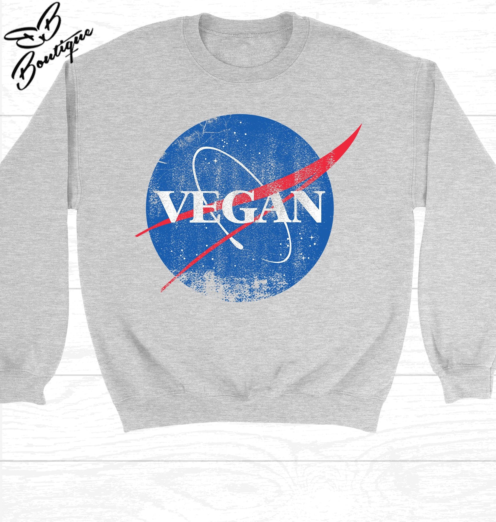 Vegan-Pullover | Vegane Nasa Pullover Kleidung Schweiß Vegan-Geschenk Pflanzenfresser Shirt Vegan-Shirt Vegan von biancabridalboutique