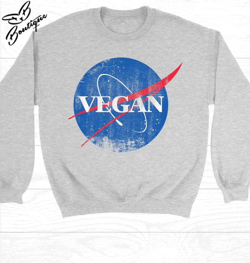 Vegan-Pullover | Vegane Nasa Pullover Kleidung Schweiß Vegan-Geschenk Pflanzenfresser Shirt Vegan-Shirt Vegan von biancabridalboutique