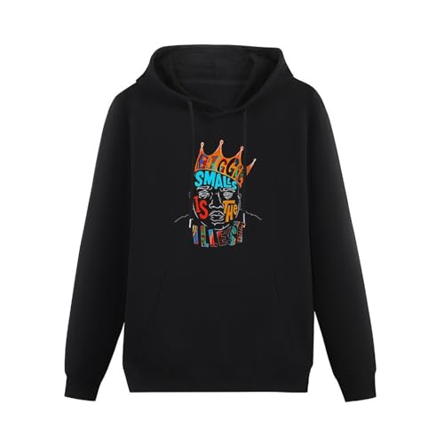 Pullover Warm Hoodies Biggie Smalls Men Hoody is The Illest Mens The Notorious Big Rap Music Hip Hop Hoodie Black XL von BICCA