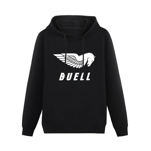 bicca Pullover Warm Hoodies Buell Motorcycles Hoody Graphic Top Hoodie Camiseta Long Sleeve Men Hoodie Black XL von bicca