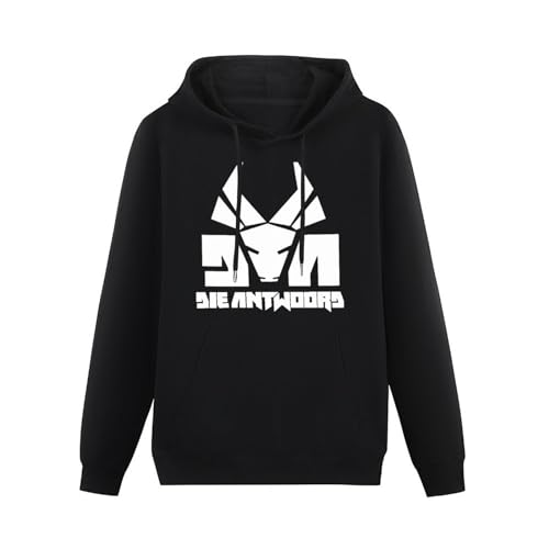 bicca Pullover Warm Hoodies Die Antwoord Logo Hoody with Kangaroo Pocket Sweatershirt Hoodie Black M von bicca