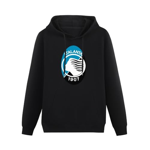 bicca Pullover Warm Hoodies Fm10 Men's Hoody Atalanta Bergamo DEA Nerazzurri Sport Hoodie Sweatershirt Black L von bicca