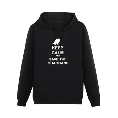 bicca Pullover Warm Hoodies Guild Wars 2 Dragon Asura Human Action Games Hoody Keep Calm and Save The Quaggans Oversize for Men Black 3XL von bicca