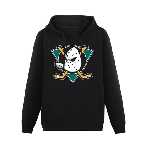 bicca Pullover Warm Hoodies Kewa Mighty Ducks Anaheim Logo Men's Hoody Black L von bicca