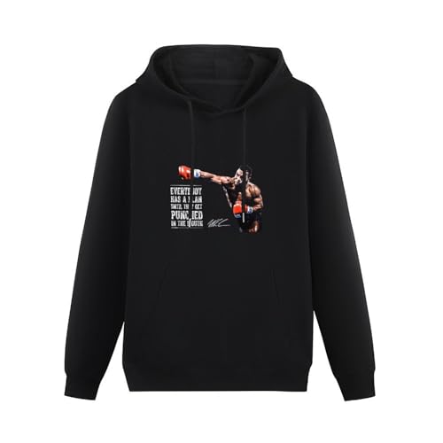 Pullover Warm Hoodies Mike Tyson Hoody Mens Boxing Everyone Has A Plan Iron Boxer Gym Unisex Top Black XL von BICCA