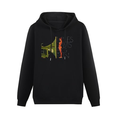 bicca Pullover Warm Hoodies Miles Davis Big Fun Men Long Sleeve Hoodie Black L von bicca