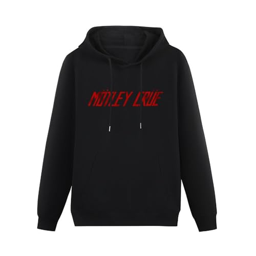 Pullover Warm Hoodies Mötley Crüe Distressed Logo Merchandise Hoodie Black M von BICCA