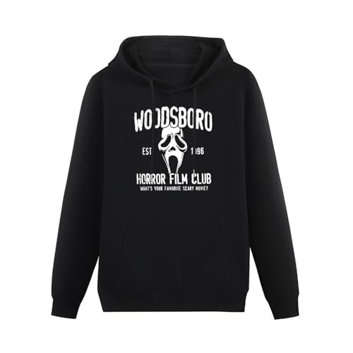 bicca Pullover Warm Hoodies Scream Woodsboro High School Horror Club Logo Men's Black Mens Hoody Black L bicca Pullover Warm Hoodies Scream Woodsboro High School Horror Club Logo Men's Black Mens Hoody Black L von bicca