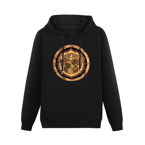 Pullover Warm Hoodies Tomorrowland Hoody Graphic Top Printed Hoodie Sweatershirt for Men Black M von BICCA