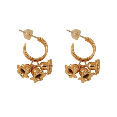 Ohrringe Ohrstecker Damen Schmuck Earrings Blume Tropfen Ohrringe Für Mädchen Frauen Beliebter Stil Silberfarbe von bicup