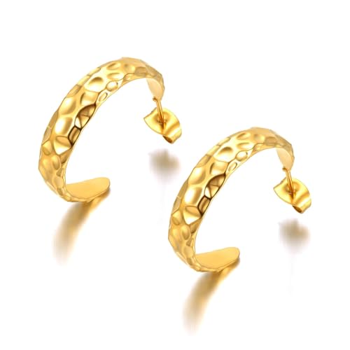 Ohrringe Ohrstecker Damen Schmuck Earrings Creolen Form Offene Ohrringe Für Frauen Mädchen E22156G von bicup