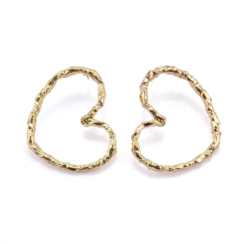 Ohrringe Ohrstecker Damen Schmuck Earrings Form Ohrringe Frauen Einfache Punk Vintage Ohrringe Gold von bicup