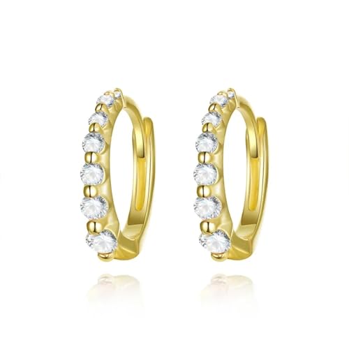 Ohrringe Ohrstecker Damen Schmuck Earrings Geometrische Creolen Für Damen Dame Hochzeitsfeier Gold-Weiß von bicup