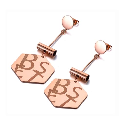 Ohrringe Ohrstecker Damen Schmuck Earrings Geometrische Ohrhänger Bohemia Brief Ohrringe Für Frauen Mädchen von bicup