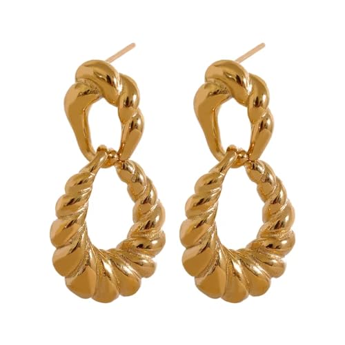 Ohrringe Ohrstecker Damen Schmuck Earrings Geometrische Ohrhänger Frauen Statement Yh1374Agold von bicup