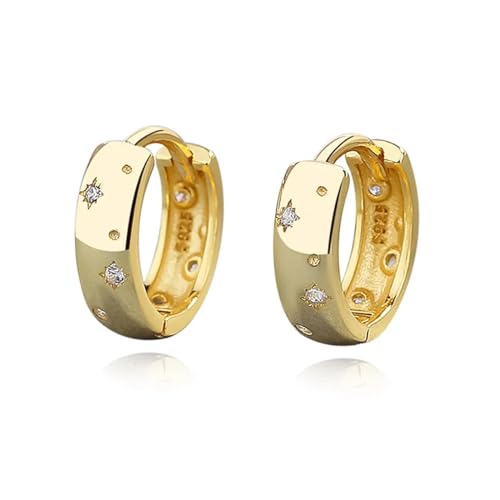 Ohrringe Ohrstecker Damen Schmuck Earrings Girls Stars Creolen Für Frauen Tochter Hochzeit Daily Gold von bicup