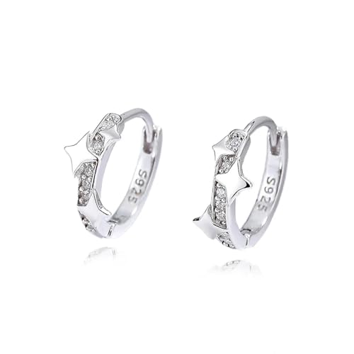 Ohrringe Ohrstecker Damen Schmuck Earrings Hoop Square Cat Paw Heart Pendant Hoop Ohrringe Für Tochter Mädchen Frauen Esilver von bicup