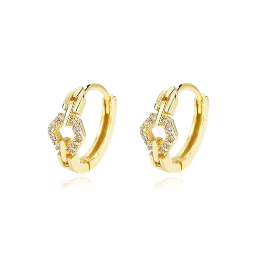 Ohrringe Ohrstecker Damen Schmuck Earrings Hoop Square Cat Paw Heart Pendant Hoop Ohrringe Für Tochter Mädchen Frauen Qgold von bicup