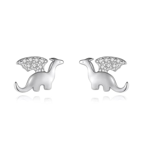 Ohrringe Ohrstecker Damen Schmuck Earrings Kleiner Hase Ohrstecker Für Mädchen Dame F182-Silber von bicup