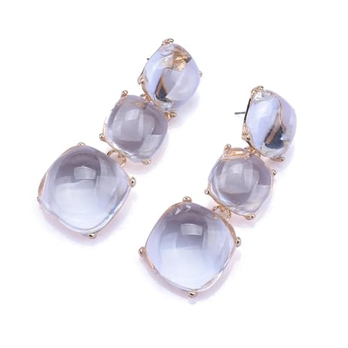 Ohrringe Ohrstecker Damen Schmuck Earrings Ohrringe Damen Lange Ohrringe Weiß von bicup