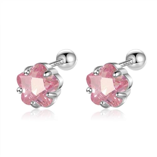 Ohrringe Ohrstecker Damen Schmuck Earrings Ohrstecker Hochzeit Für Tochter Mädchen Rosa von bicup