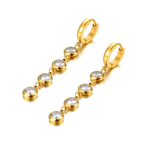 Ohrringe Ohrstecker Damen Schmuck Earrings Runde Ohrringe Bohemia Party Creolen Für Frauen Mädchen Goldfarbe von bicup