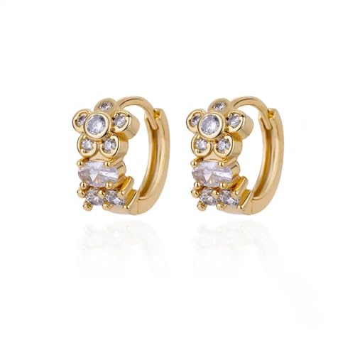 Ohrringe Ohrstecker Damen Schmuck Earrings Schneeflocke Ohrringe Für Frauen Creolen Ohrring Hochzeit E3125G-5 von bicup